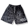 Spiderweb mesh shorts